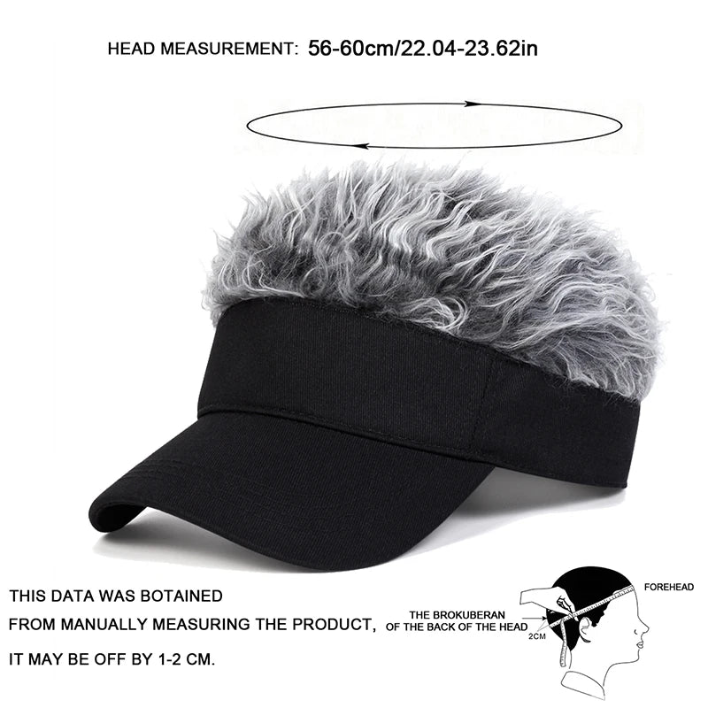 Unisex Personalized Wig Baseball Caps Spring Autumn