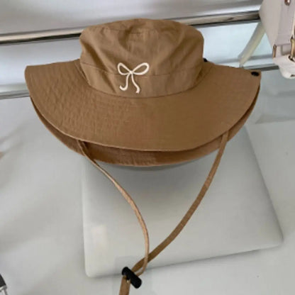 Spring Summer Bucket Hat Sunscreen Solid Color Fishing Caps