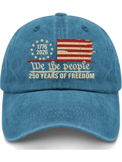Anniversary 250 Years Freedoms 1776-2026 Baseball Hats