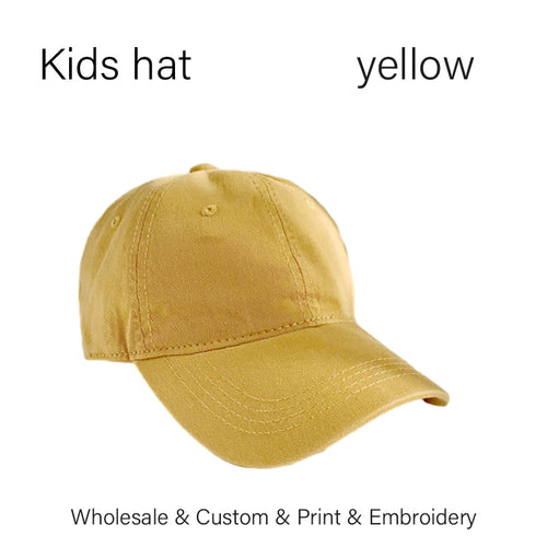 Kids Custom Hat Logo Embroidery Baseball Cap