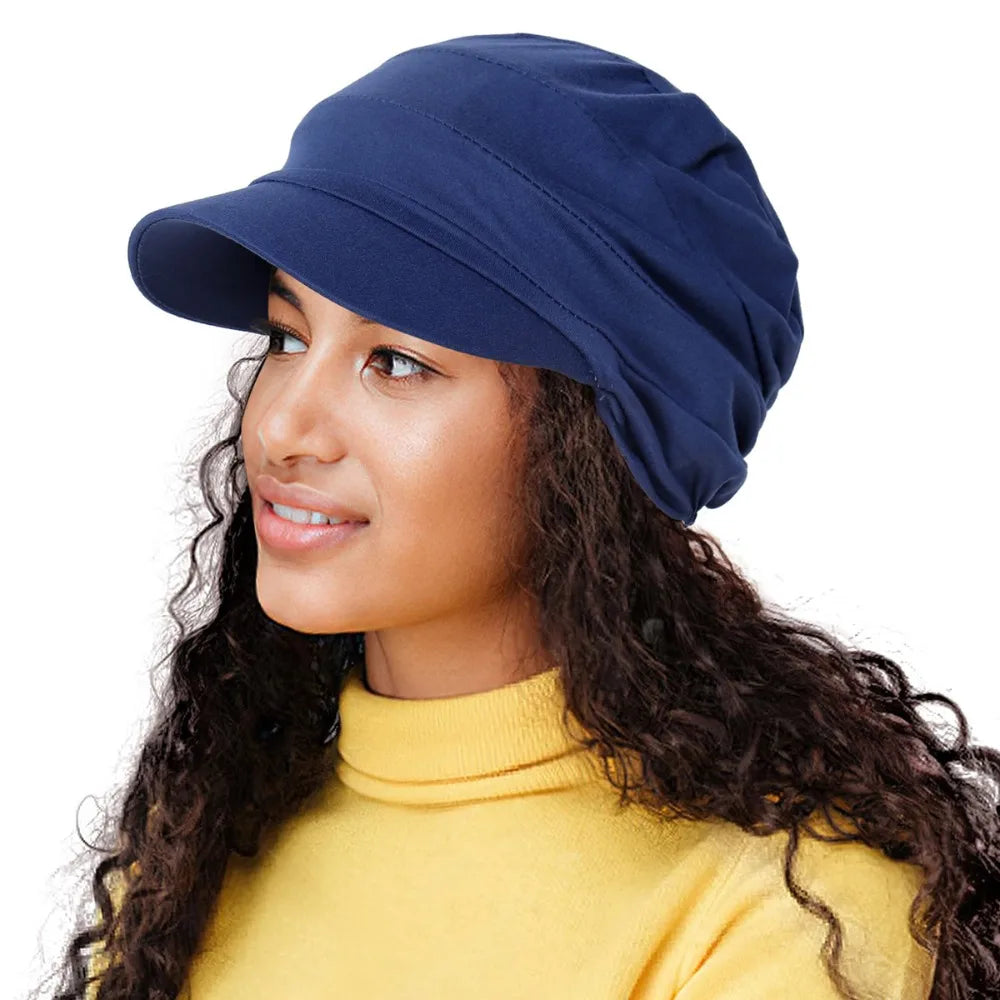 Stylish Breathable Slouch Hat Satin Lined Adjustable