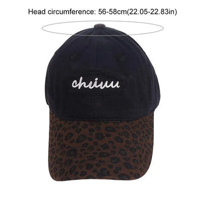Vintage Adjustable Leopard Baseball Hat