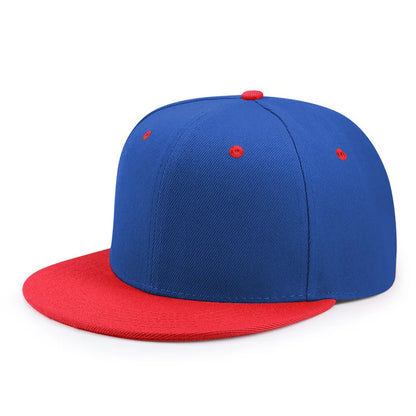 Wholesale Adult Blank Snapback Cap Male Hip-Hop Flat Peak Skateboard Hat Lady Sun Caps