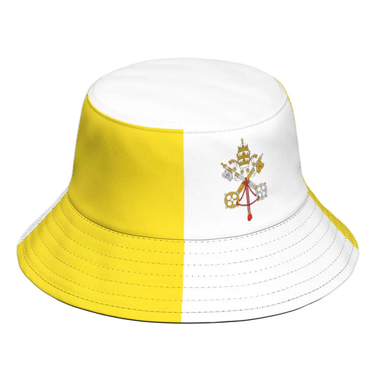 Vatican City State Fisherman Hats Custom Made Name Team Logo Bucket Cap