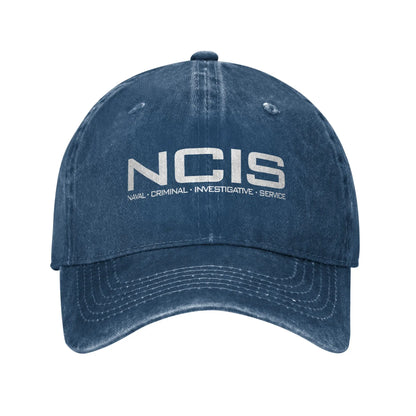 NCIS Naval Criminal Investigative Service Baseball Cap Retro Distressed Washed
