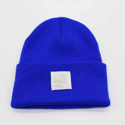 Multicolored Label Embroidery Workwear Woolen Hats Men Outdoor Keep Warm Cap