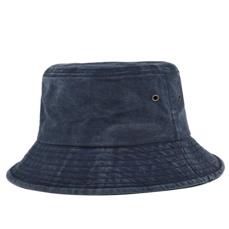Vintage Washed Bucket Hats Summer Casual Fisherman Sun Hat