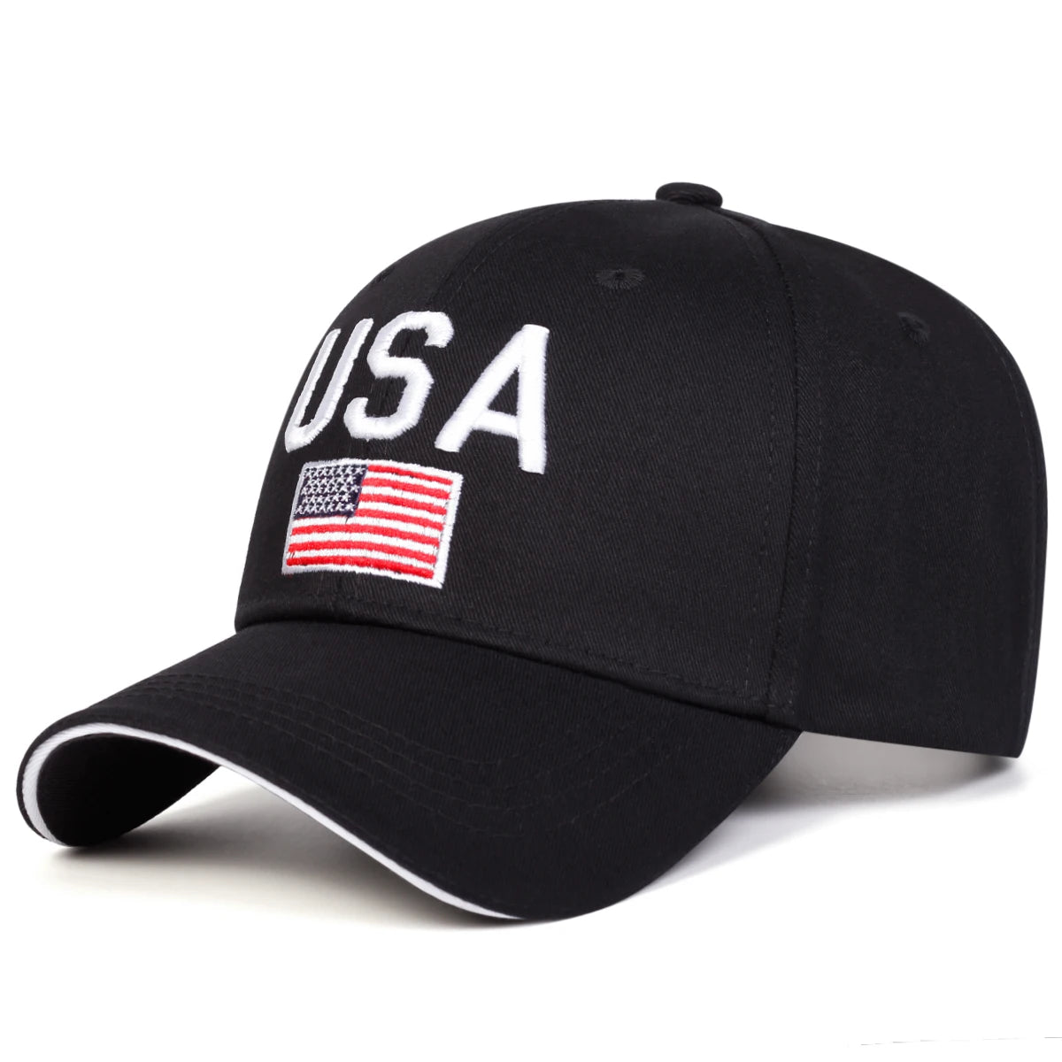 Unisex USA Letter Embroidery Baseball Caps Spring Autumn Outdoor Sports Cap