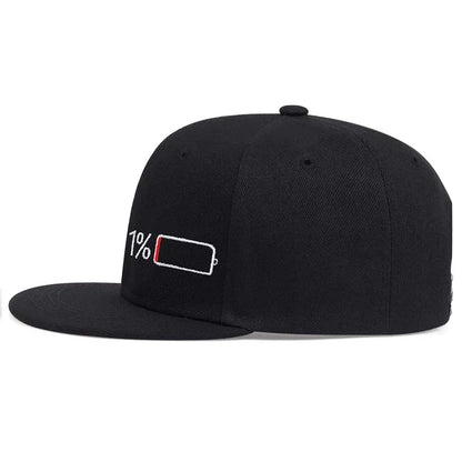 Unisex Battery Embroidery Hip-hop Hats Spring Autumn