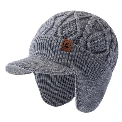 New Unisex Winter Hat Plush Fur Lined Warm Earflap Cap