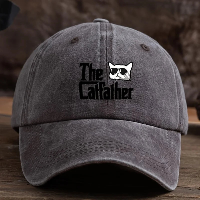Alphabet Cat Fun Printed Baseball Hat Men's and Women's