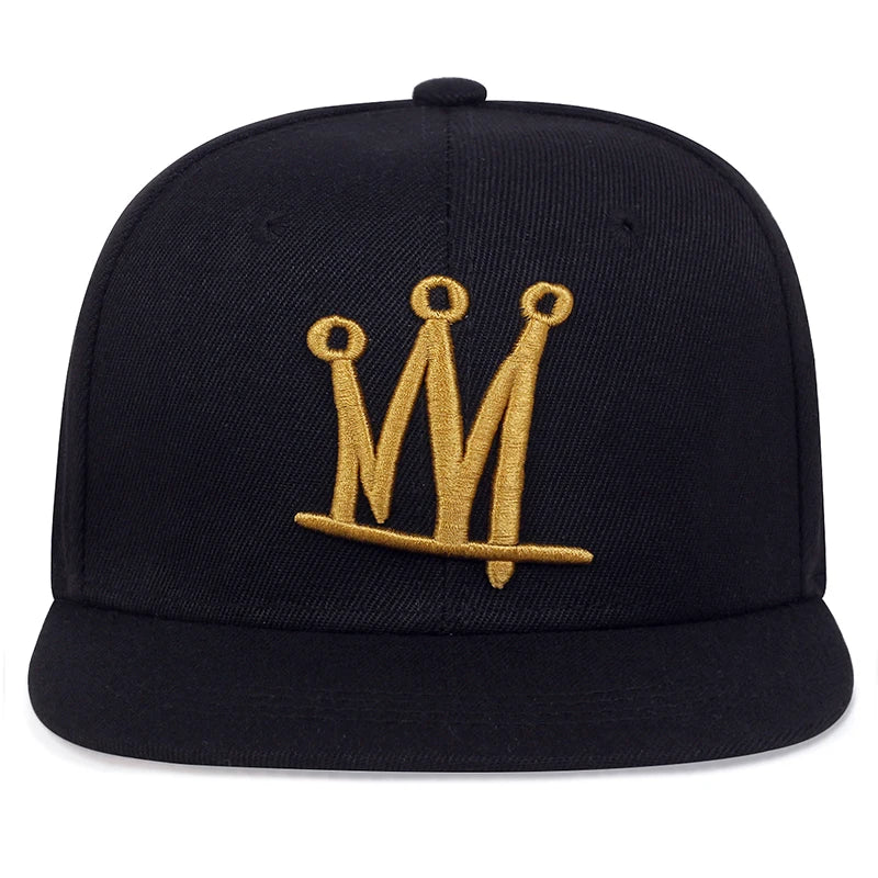 Fashion Men Women Hip Hop Baseball Cap Crown Embroidery Snapback Hat
