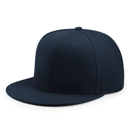 Flat Peak Snapback Caps Lady Fashion Polyester Plain Men Hiphop Blank Sport Cap
