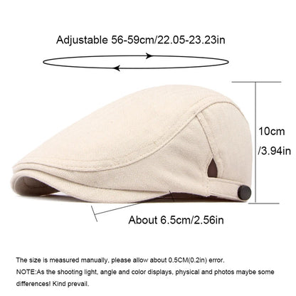 Men's Flat Hat Summer Tweed Peaky Blinders Beret Hat