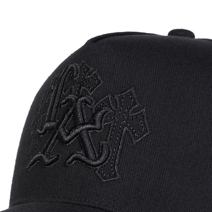 Unisex LA Letter Cross Embroidery Baseball Caps Spring and Autumn Sports Cap