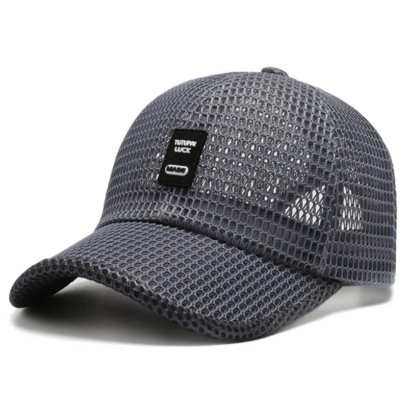 Men's Mesh Baseball Cap Breathable Summer Caps Dad Hat