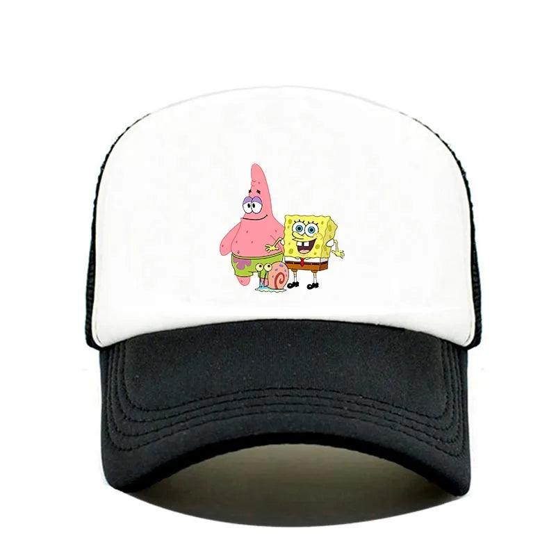 Fashion Cute SpongeBobs Print Baseball Cap Cartoon Men Women Summer