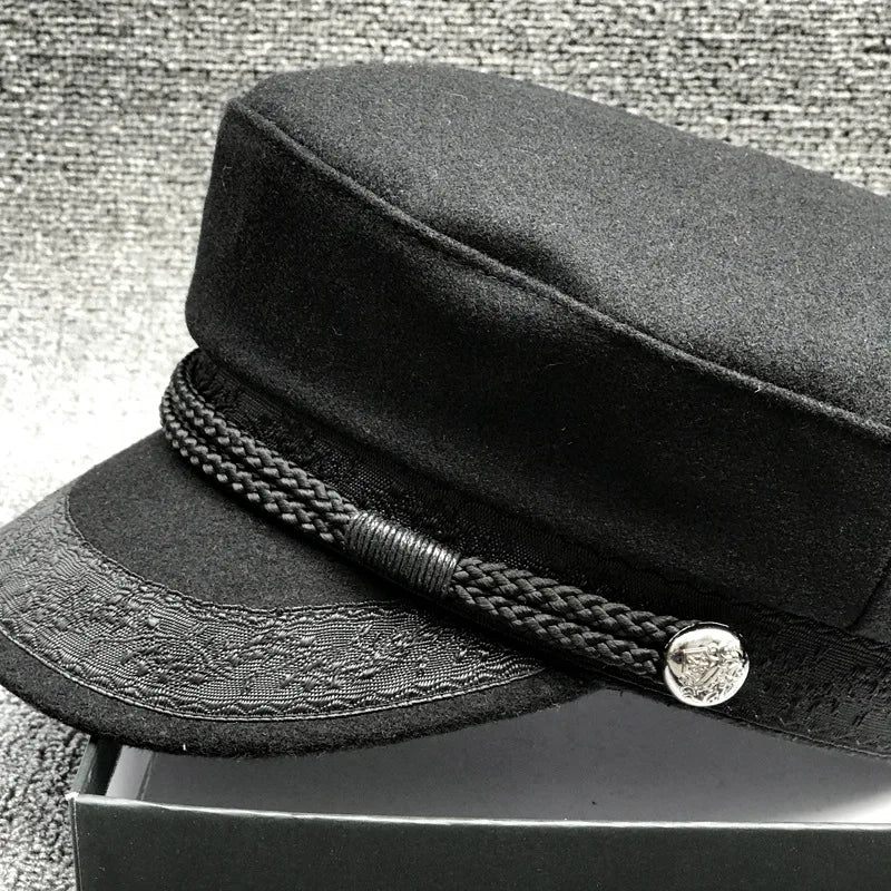 Wool Blend Beret And Newsboy Cap For Women