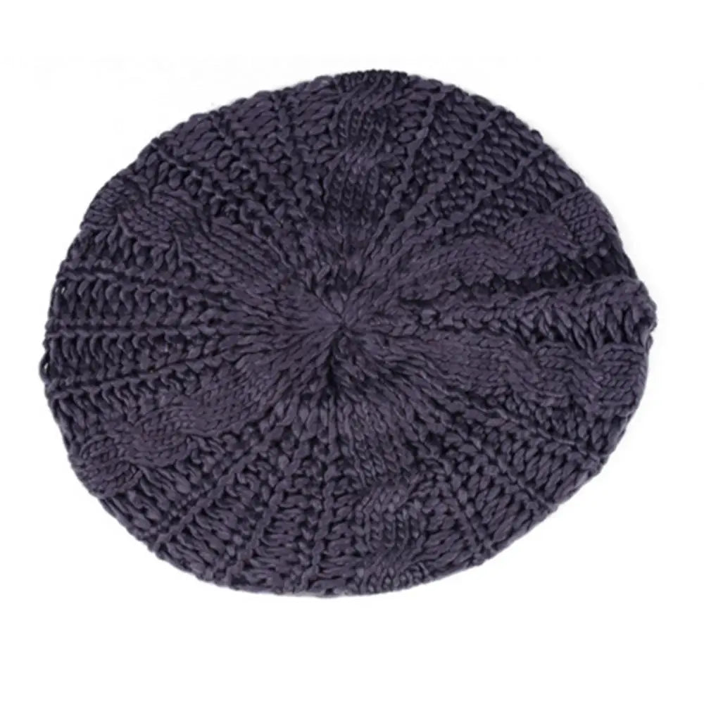 Winter Warm Vintage Ribbed French Artist Cap Painter Hat