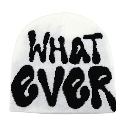 Y2k Letter Butter Knit Hats Skullies Beanies Autumn Winter Warm Hat