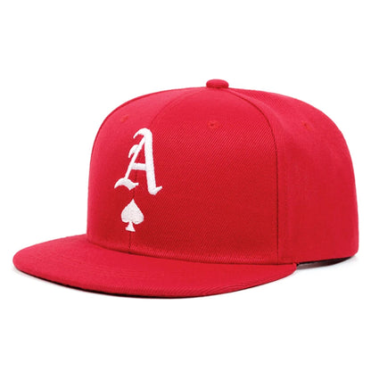 Simple and Fashionable Snapback Hat A Peach Heart Embroidered Hip Hop Hat