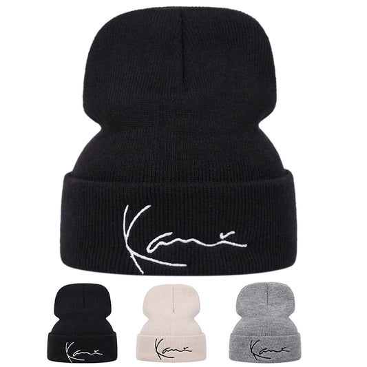 Fashionable Lettered Knitted Hats, Warm Woolen Hats