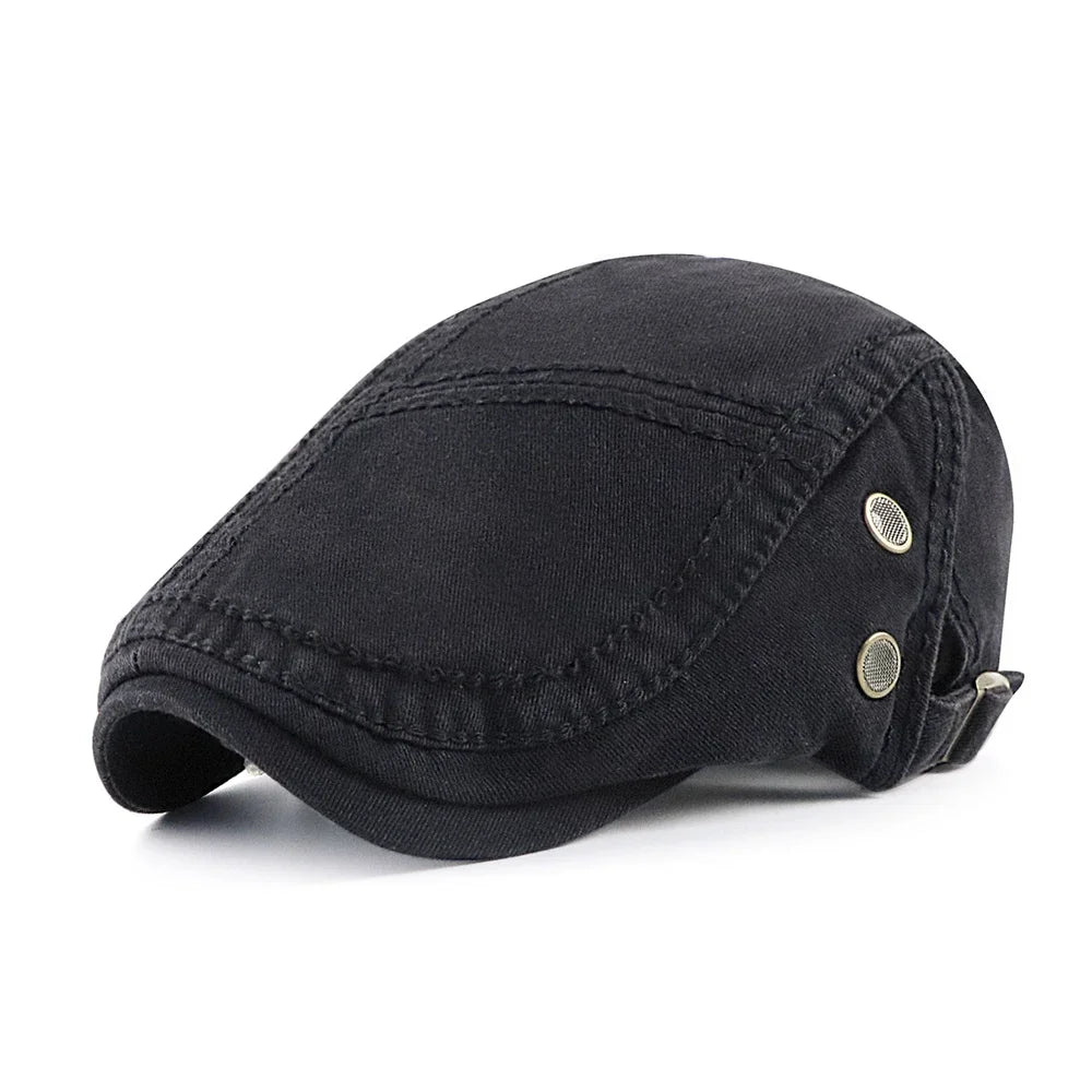 Top Level Men's Berets Hats Casual Cotton Newsboy Caps
