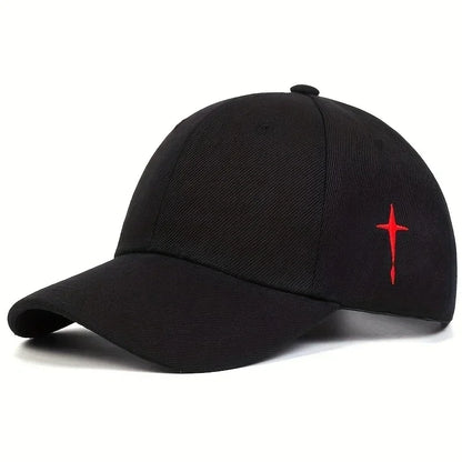 Unisex Cross Embroidery Snapback Baseball Caps Spring and Autumn