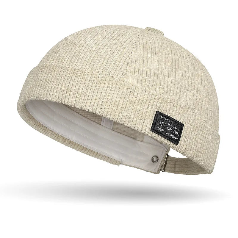 Autumn And Winter Corduroy Brimless Casual Hat