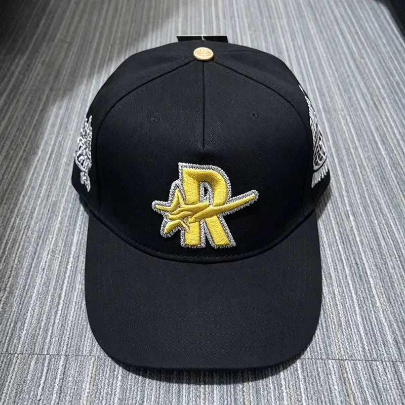 Contrast Brim 3D Embroidered Rough Play Hats