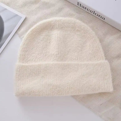 New Soft Faux Fur Winter Beanies Hat For Women