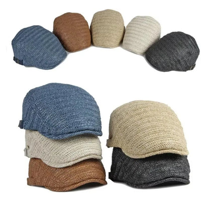 Adjustable Newsboy Cap Sun Protection Flat Cap Unisex