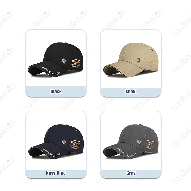 New Fashion High Quality Unisex Style Letters Embroidery Cotton Adjustable Baseball Cap Sun Hat Trucker Caps