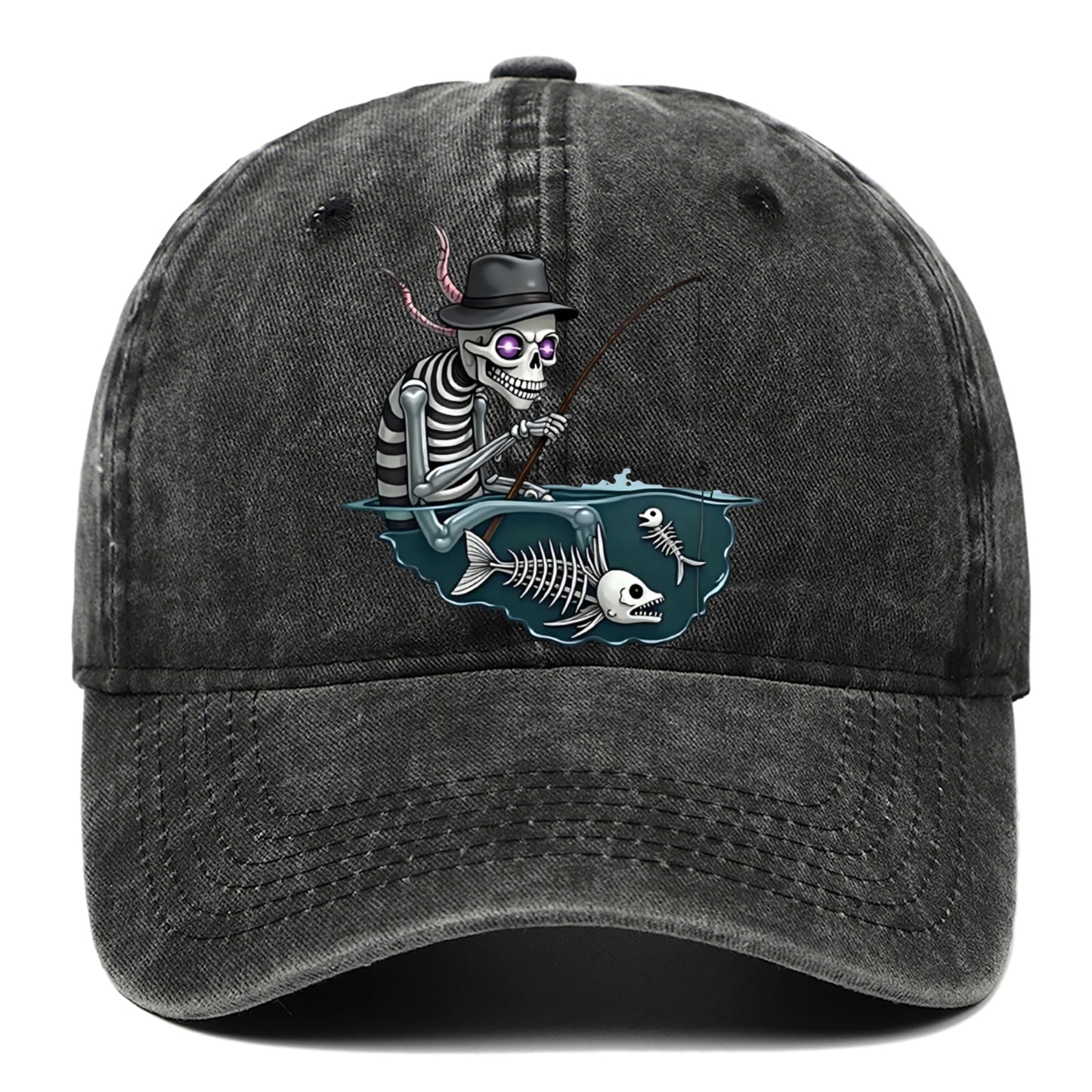 Personalized Skull Print Baseball Cap For Men And Women
