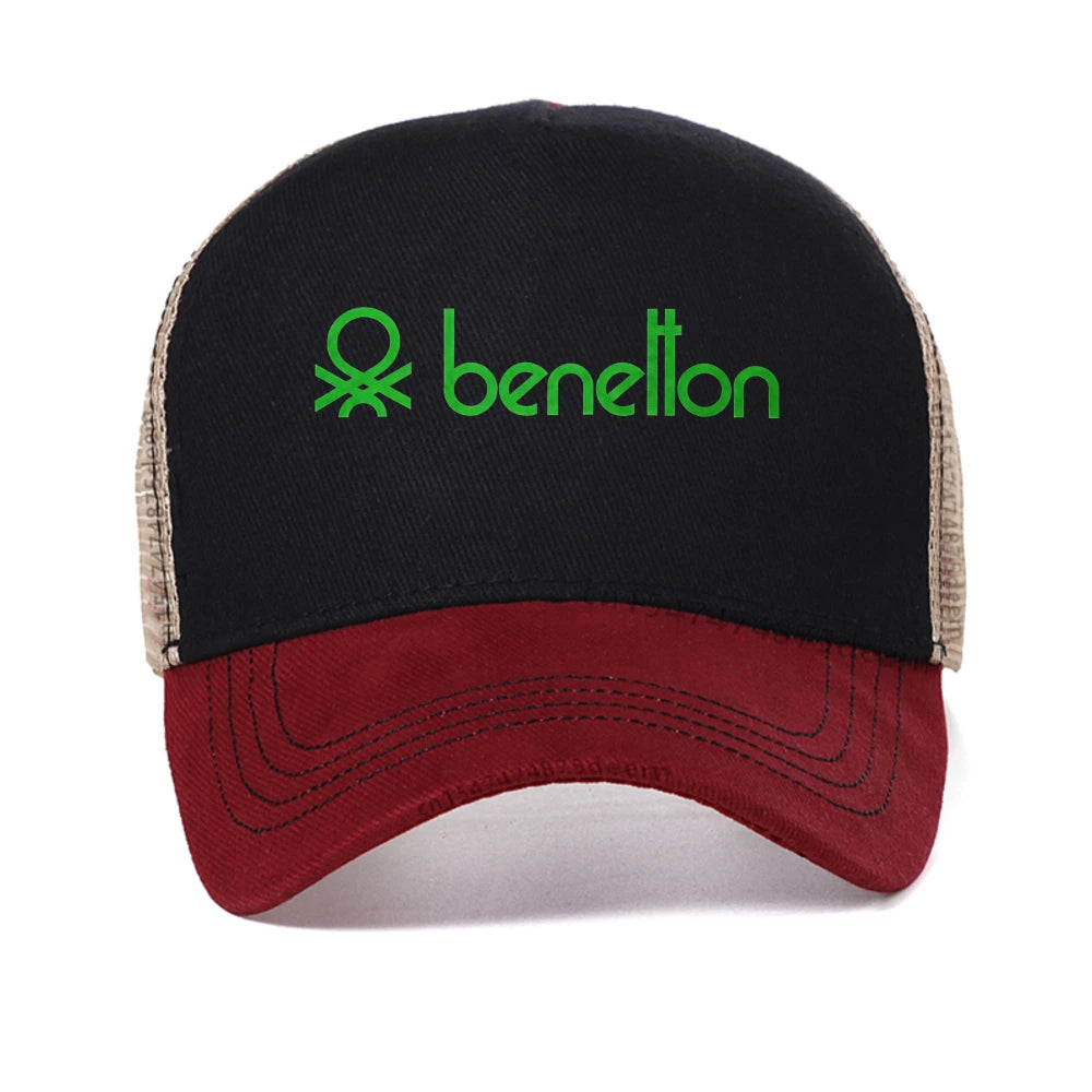 Benetton Letter Print Baseball Cap Man