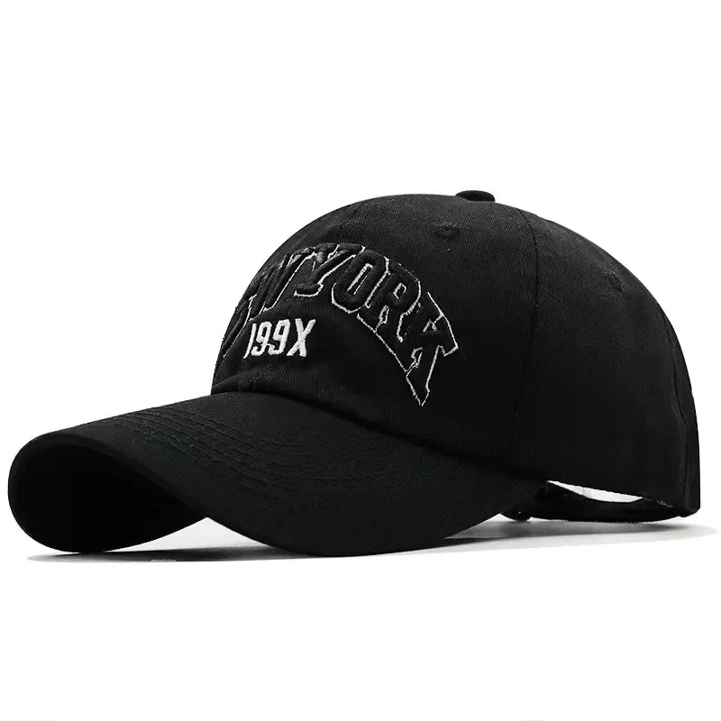 Unisex Cap High Quality Solid Simple New York Letter Baseball Cap Men Women