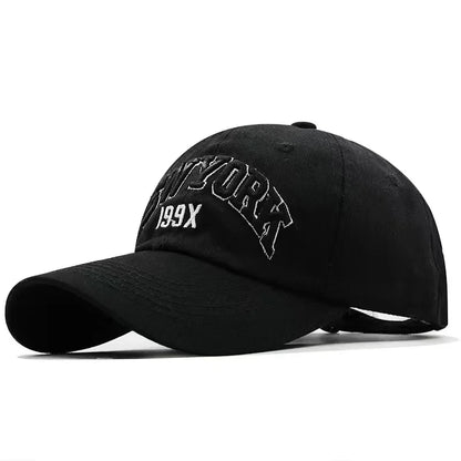 Unisex Cap High Quality Solid Simple New York Letter Baseball Cap Men Women