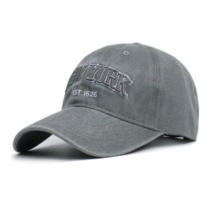 2025 New York Washed Cotton Cap Protection Casquette Dad Hat Outdoors Cap