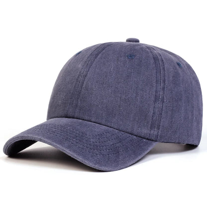 Unisex Light Washed Solid Color Baseball Caps Spring And Autumn
