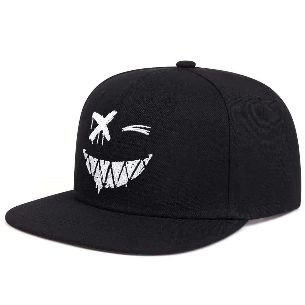 Unisex Personality Ghost Expression Embroidery Hip Hop Hats