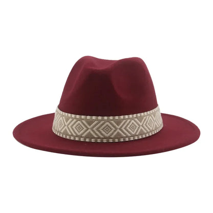 Panama Hat Western Cowboy Hats For Women Solid Big Brim Casual Fedoras Men Women