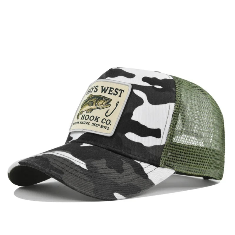 Man hat High Quality Fishing Cartoon Baseball Cap