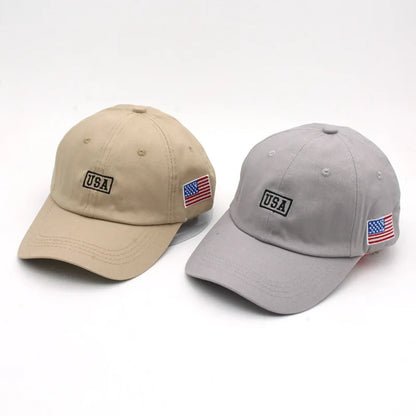 New Simplicity Hats American Flag USA Letters Embroidery Baseball Caps Men And Women