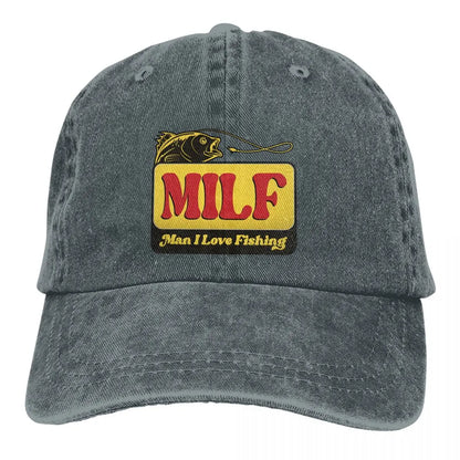 MILF Man I Love Fishing Baseball Cap Men Hats Women