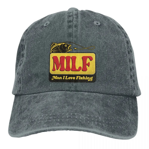 MILF Man I Love Fishing Baseball Cap Men Hats Women