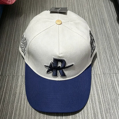 Contrast Brim 3D Embroidered Rough Play Hats