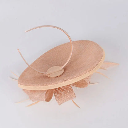 New Flower Feather Tea Party Evening Party Fascinator Hat Mesh Hair Band