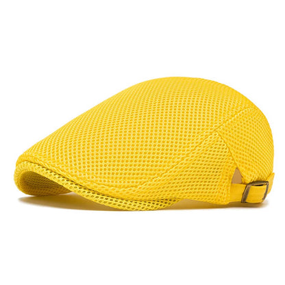 Perforated Mesh Bucket Hat Breathable Beret Women's Korean Style