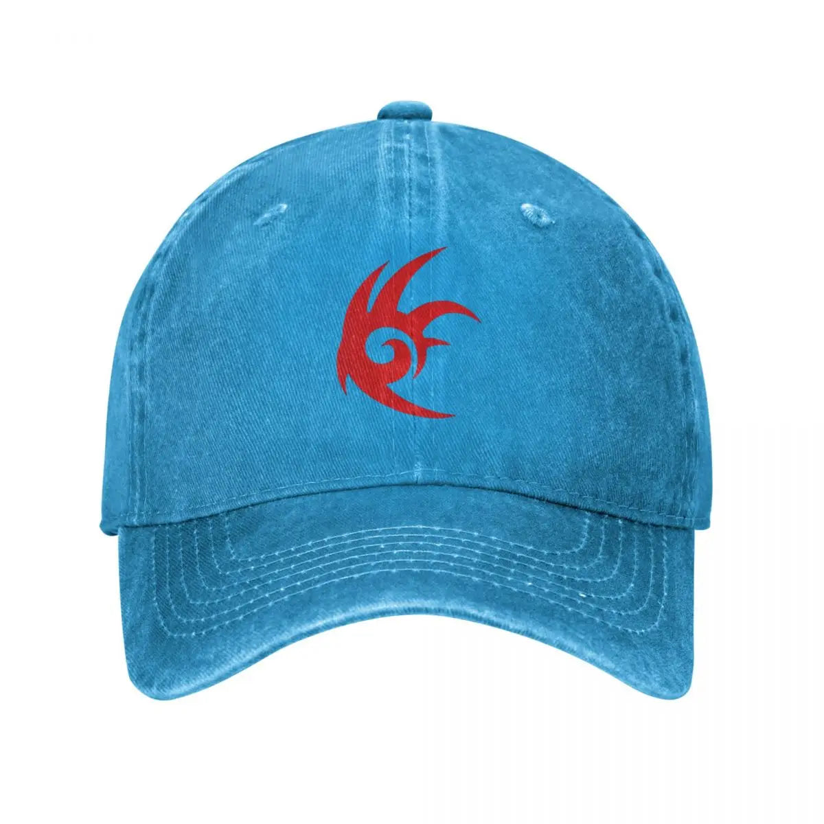 Hedgehog Shadow Baseball Caps Fashion Distressed Denim Cartoon