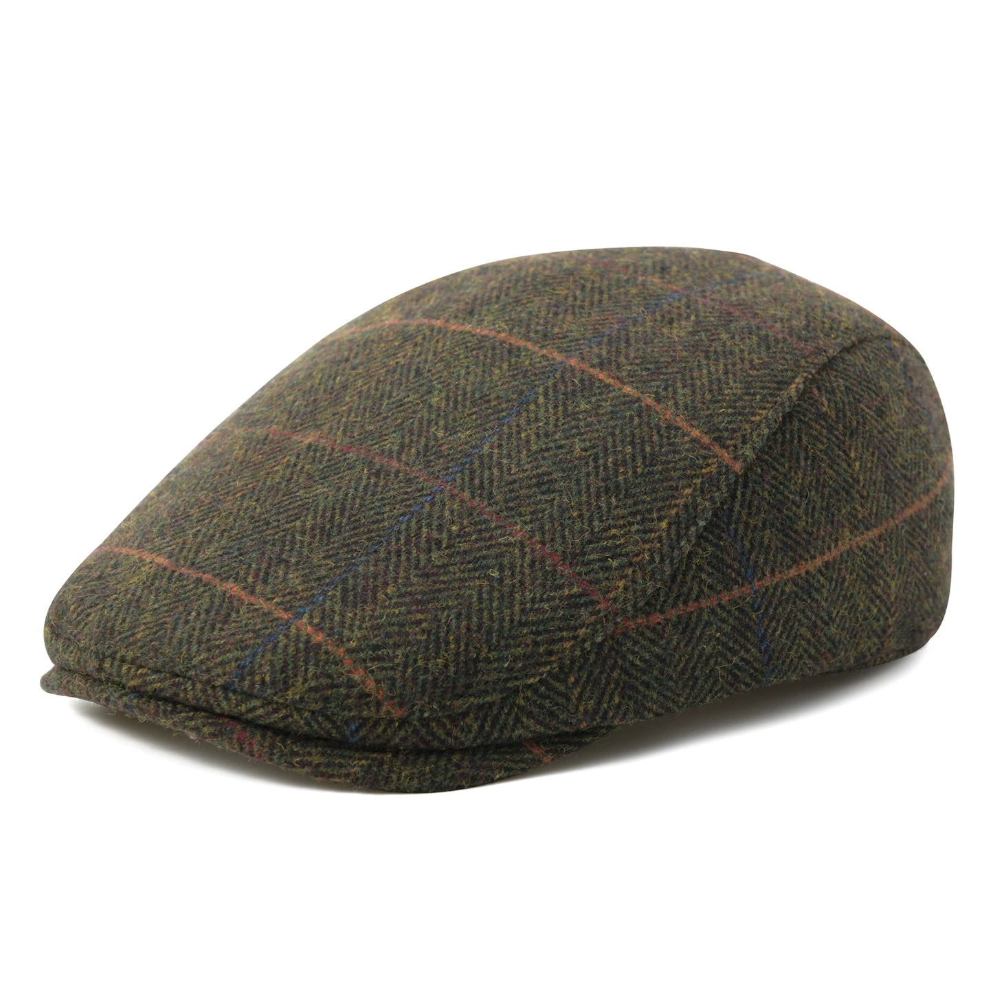 Men's Herringbone Flat Ivy Newsboy Hat Wool Blend Gatsby Cabbie Cap